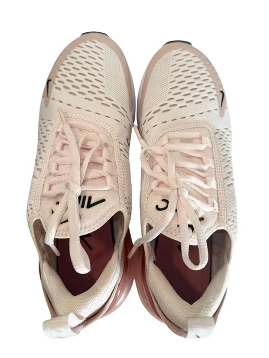 Nike Air Max 270 Women's Sneakers - Blush Pink/White/Black - Size 9 - Picture 5 of 9